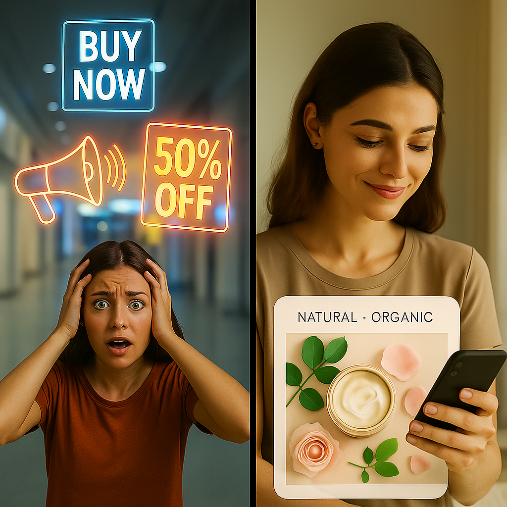 Stealth Ad Campaign 2025 - Loud vs Calm Ads Comparison